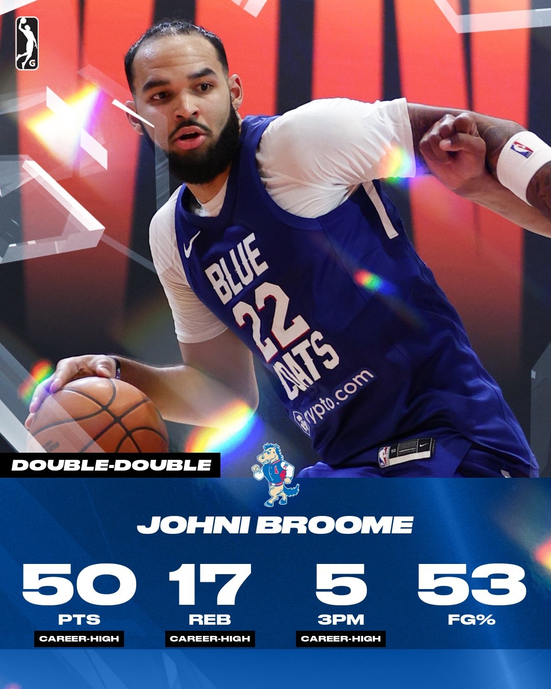 星空体育官网下载-76人还有这号人物！次轮秀布鲁姆G联盟杀疯了 狂轰50分17板5助2帽